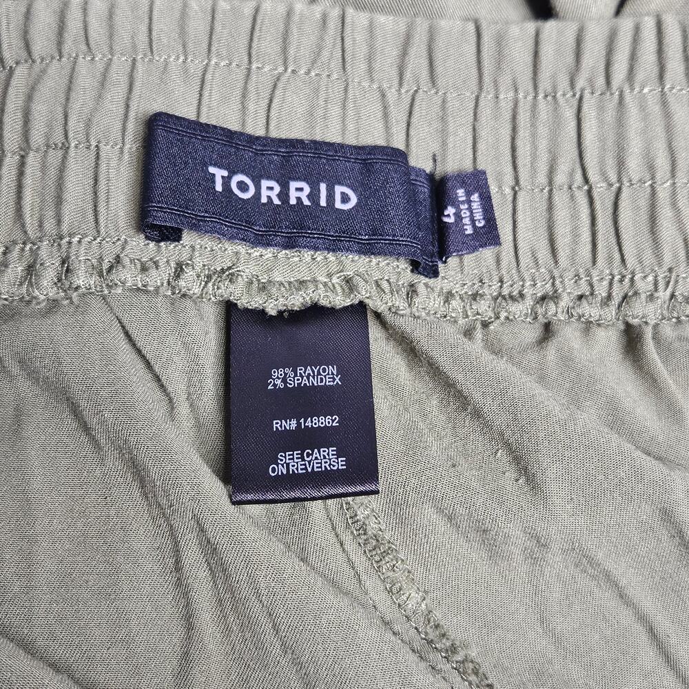 Torrid Plus Size Relaxed Tapered Stretch Challis … - image 3